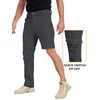 NAVEKULL Men's Convertible Hiking Pants Quick Dry Zip Off Cargo