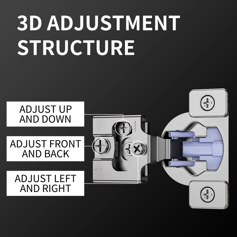 OWODI 40 Pack Soft Close Cabinet Hinges 1/2 inch Overlay