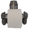 Crusader Toilet Roll Holder Bronze Silver with Plastic Holder Hand