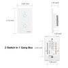 Smartyuns WiFi Smart Wall Light Switch - White, Tempered Glass