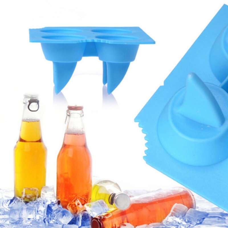 DOITOOL 1pc Shark Fin Ice Grid Ice Mold Creative Novel