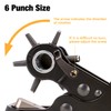 KingTool Desktop Leather Hole Punch Set, Super Heavy Duty Rotary