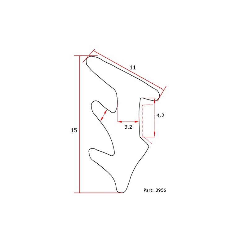 Selecta Plastmo Window Door Wedge Gasket Weather Draught Seal 6mtr