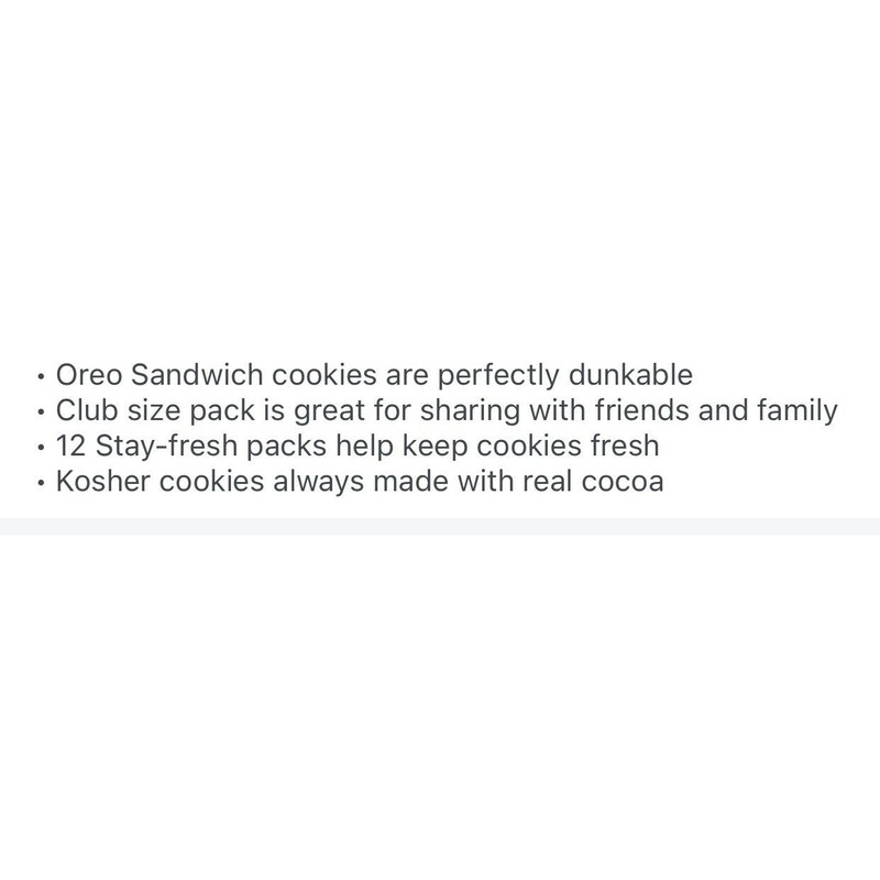Oreo **2 Box **OREO Chocolate Sandwich Cookies (62.76 oz, 12