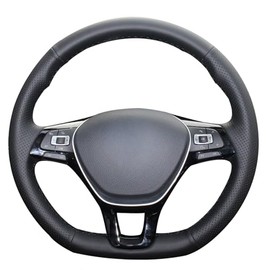 MEWANT Hand Stitched Steering Wheel Cover for Golf 7/Golf Sportsvan/Polo 5/Polo 6/Up!/Arteon/Passat B8/Passat Variant/Caddy