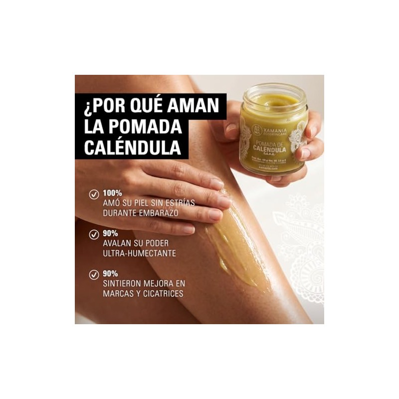Xamania Pomada Cicatrizante Caléndula Cacao Karité Crema Quemaduras Eczema Rozaduras