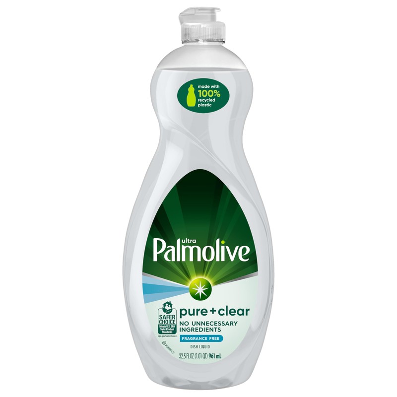 Palmolive Ultra Dishwashing Liquid Dish Soap, Pure + Clear Fragrance