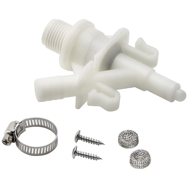 Funmit 385311641 RV Toilet Water Valve Kit Replacement for 300 310 320 Series Pedal Flush Toilet