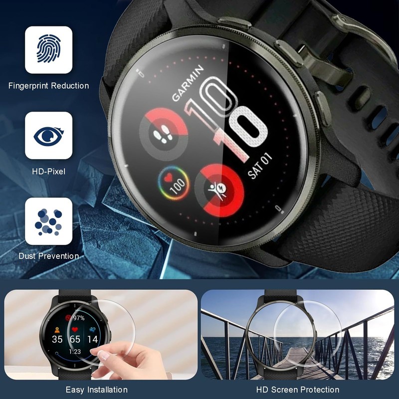 Buoluoioir Pack of 3 Screen Protectors for Garmin Venu 2