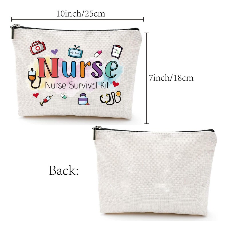 CREATCABIN Nurse Practitioner Bag Nurse Survival Kit Bag Polycotton Cosmetic