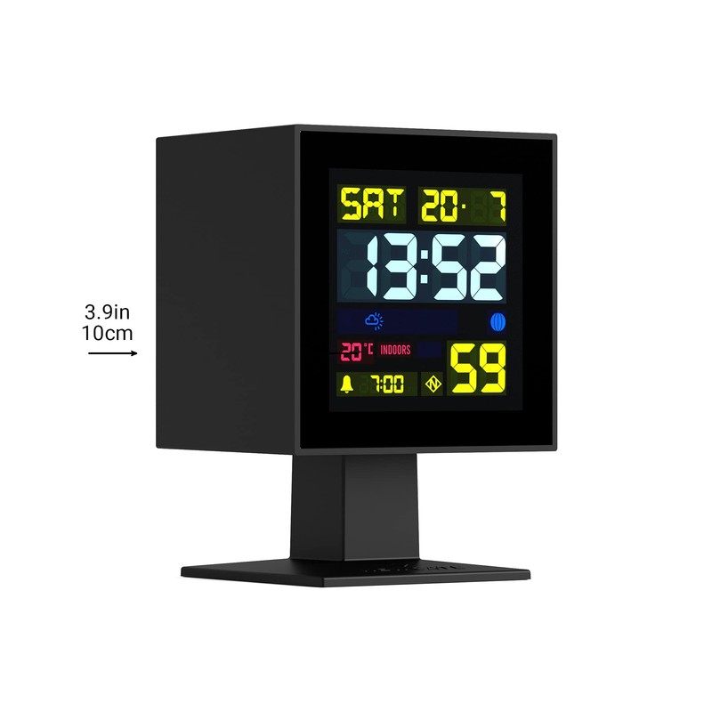NEWGATE® Digital Monolith Alarm Clock - Bedside Clock - Mantel
