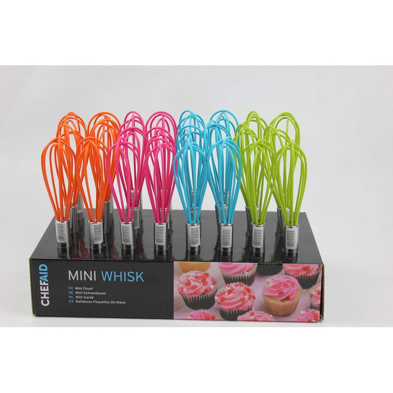 Cute Retro colourful mini whisk - assorted colours - kitchen