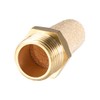 sourcing map 5pcs Brass Silencer G3/8 Adjustable Silencer G Brass