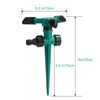 2 Pack Lawn Sprinklers for Yard Large Area, Adjustable 360°