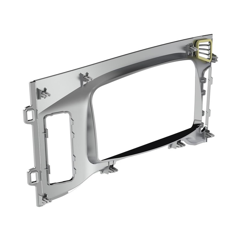 CTW Chrome Plastic Center Dash Instrument Bezel Fits 2018-2023 Freightliner