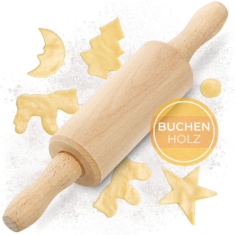 TIMELEOS Small Rolling Pin - Small Rolling Pin - Children's