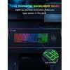 Wireless Keyboard and Mouse Combo - RGB Backlit, Rechargeable &