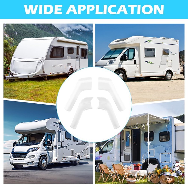 Trasylph Pack of 4 RV Gutter Spout, RV Rain Gutter