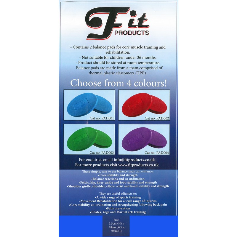 Oval Balance Pads: Perfect for physiotherapy, Pilates, yoga, martial arts