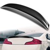 HYPERSPEED Real Carbon Fiber Trunk Spoiler Wing Lip kit Rear
