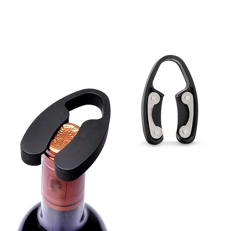 4 Pcs Wine Foil Cutter for Wine Bottles, Black Handheld