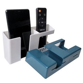 SAIFOX Wall Mount Tv Remote Control Decorative Storage Box Wall Self-Adhesive Bracket for Mobile Phone Charging Remote Control Home、office、school Multi-purpose Storage Media Storage Box Organizer