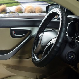 Custom Accessories 38011 Gripper Series Black Custom Grip Steering Wheel Cover