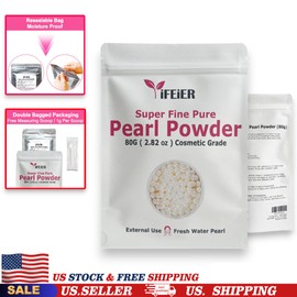 Unbranded Pure Pearl Powder 80 Grams 100% Natural Ingredients from Fresh Water Non-Gmo USA
