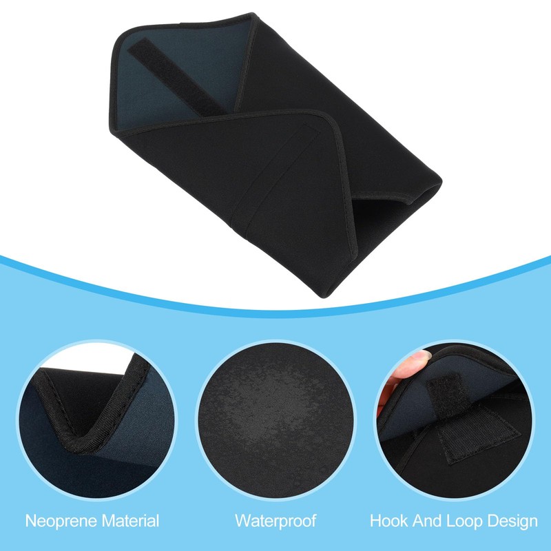 PATIKIL Camera Lens Protector, Black Grey Neoprene Wrap Cloth with