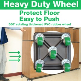 HUKURU Furniture Dolly - Furniture Slider- Furniture Movers with 5 Wheels, Moving Dolly, Furniture Lift Mover Tool Set for Moving Furniture and Appliances, Max 1650Ib (Green)