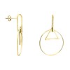 SOFIA MILANI - Women's Earrings 925 Silver Circle Triangle Earrings,