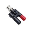 Hxchen 5Pcs BNC Male to Dual 4mm Banana Female Jack