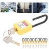 10 Sets 38mm Lockout Lock Dustproof Nylon Industrial Engineering Insulation