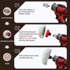 Buffing Polishing Kit for Milwaukee M12 Polisher/Sander,Includes M9 to 5/8-11