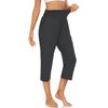 UEU Women's Plus Size High Waisted Capri Casual Summer Loose