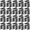 ThtRht 20 Pack Boom Arm Cable Clips Microphone Stand Cable Clip Plastic Cord Organizer Mic Arm Wire Holder Clamp Management for Wired Microphone Vocal Dynamic Microphones Arm Mic Stand