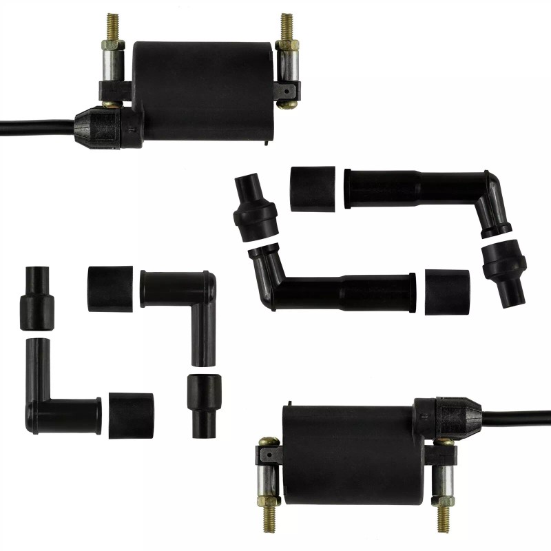 Caltric Complete Ignition Coil Wire Cap Kit for Kawasaki Vulcan
