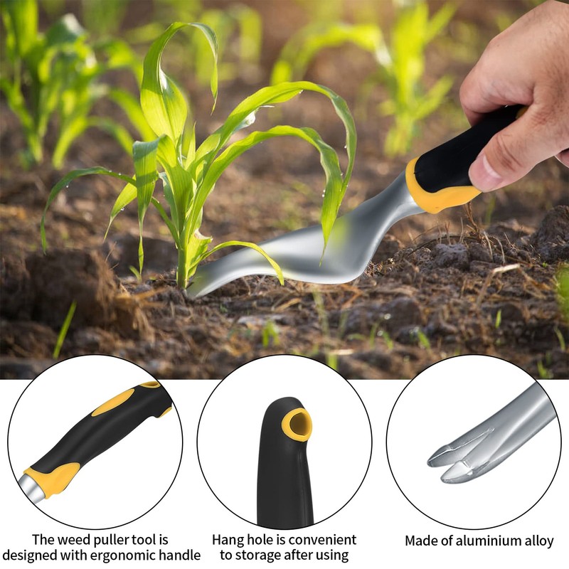 TOOINKCV 2 Pcs Hand Weed Puller Tool, Manual Weeder Tool,