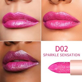 OULAC Feuchtigkeits Glanz Lippenstift, Diamant-Reflexion Partikeloberfläche, Feuchtigkeitsspendende Formel, Feuchtigkeit und Glanz für die Lippen,Vegan und Glutenfrei