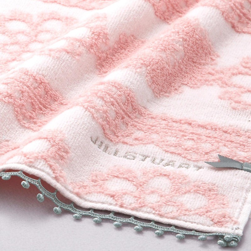 JILLSTUART 58-1510070 Dainty Lace Towel Handkerchief, Fluffy, Cute, Lace, Ribbon,