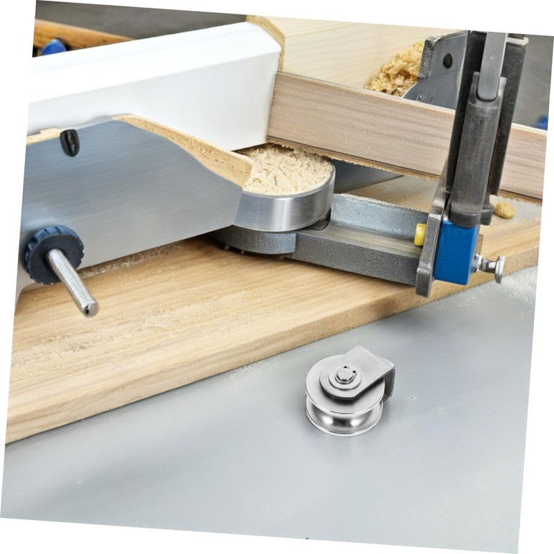 Operitacx Heavy Duty Stainless Steel Pulley Wheel Double Bearings Caster