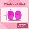 3 Pairs 5x7.5CM/2x2.95 Inch Reusable Hairdressing Silicone Ear Covers Hair