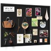 Miratino Large Bulletin Board, 48 "x 36" Black Cork Boards