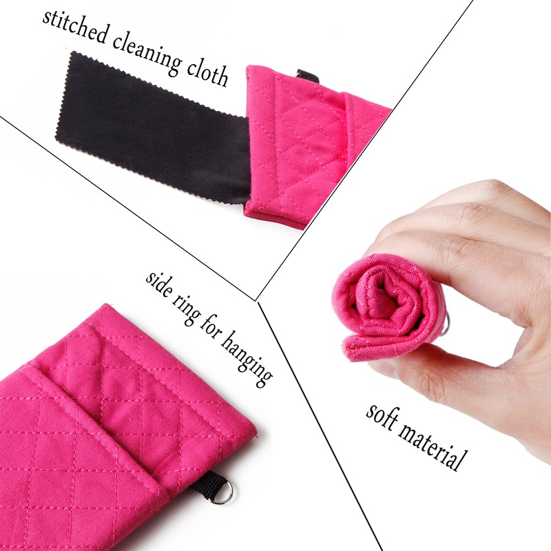 DQbhzh Glasses Pouch Squeeze Top Double Eyeglass Sunglass Case Soft