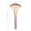 Healeved 1set Fan Makeup Brush for Blush and Highlighter Soft