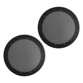 YGDMD 2PCS Car 6.5 Speaker Grill,Car Subwoofer 6.5 Speaker Cover with Honeycomb Hole Grid Design,Dust Resistant Cars Speakers Grill Cover for Speakers Collision Damage Protection