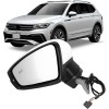 Unbranded White Driver Side Mirror W/Blind Spot Heated For VW