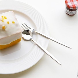 (Surfinia) Surfinia More Silver Teaspoon & Tea Fork 2-Piece Set / (서피니아)서피니아 모어 실버 티스푼 티포크 2종세트