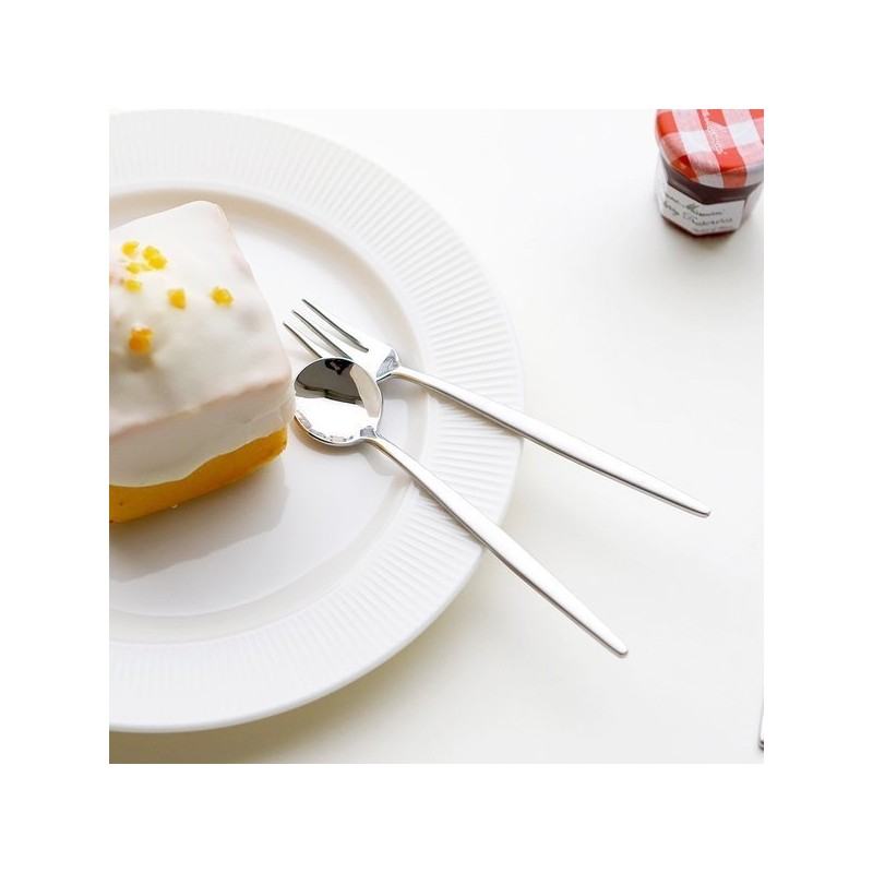 (Surfinia) Surfinia More Silver Teaspoon & Tea Fork 2-Piece Set