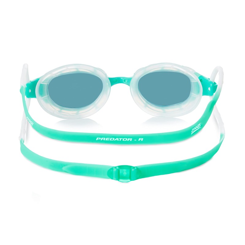 Zoggs Unisex Predator Schwimmbrille, Green/Clear/Tint Smoke, Einheitsgröße